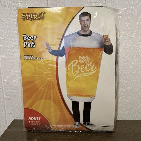 Spirit Halloween Oktoberfest Adult Pint Glass Beer Costume- One Size - Picture 3 of 5